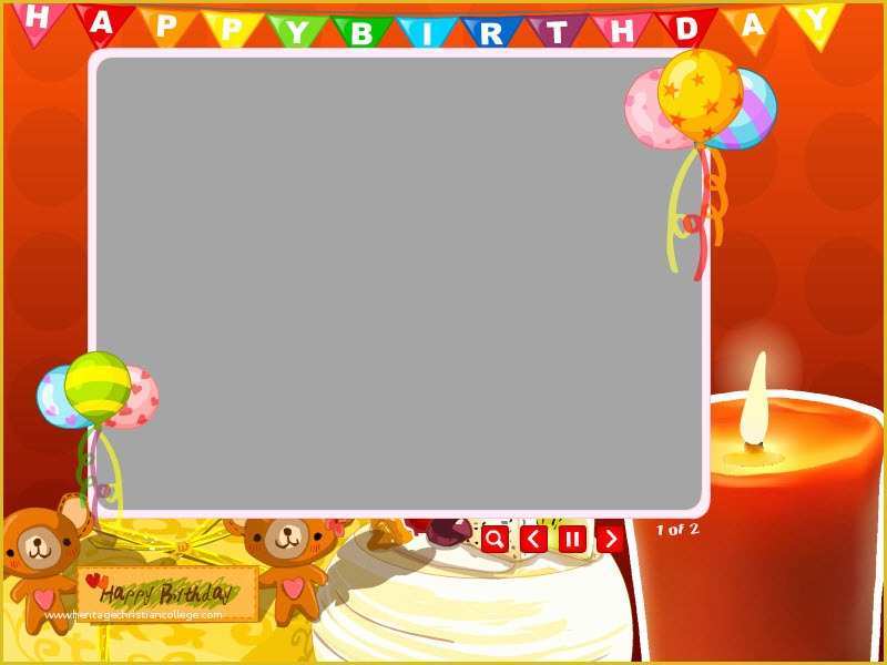 Free Birthday Templates with Photo Of Flash Slideshow Templates