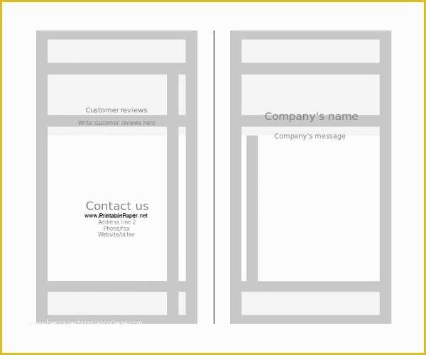 Free Blank Brochure Templates Of Blank Bi Fold Brochure Templates – 24 Free Psd Ai