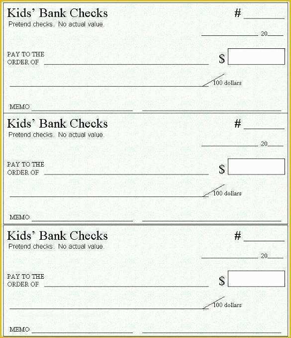 Free Blank Business Check Template Of Blank Check Template – 30 Free Word Psd Pdf &amp; Vector