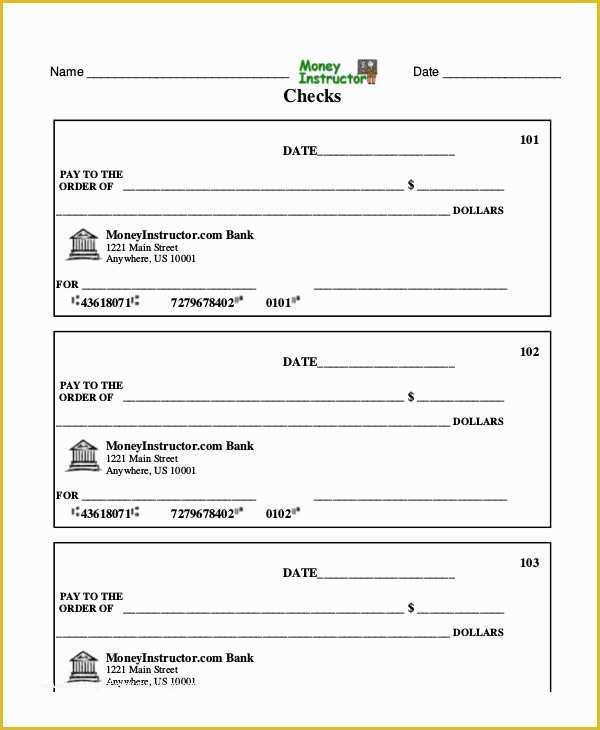 Free Blank Business Check Template Of Blank Check Template 7 Free Pdf Documents Download