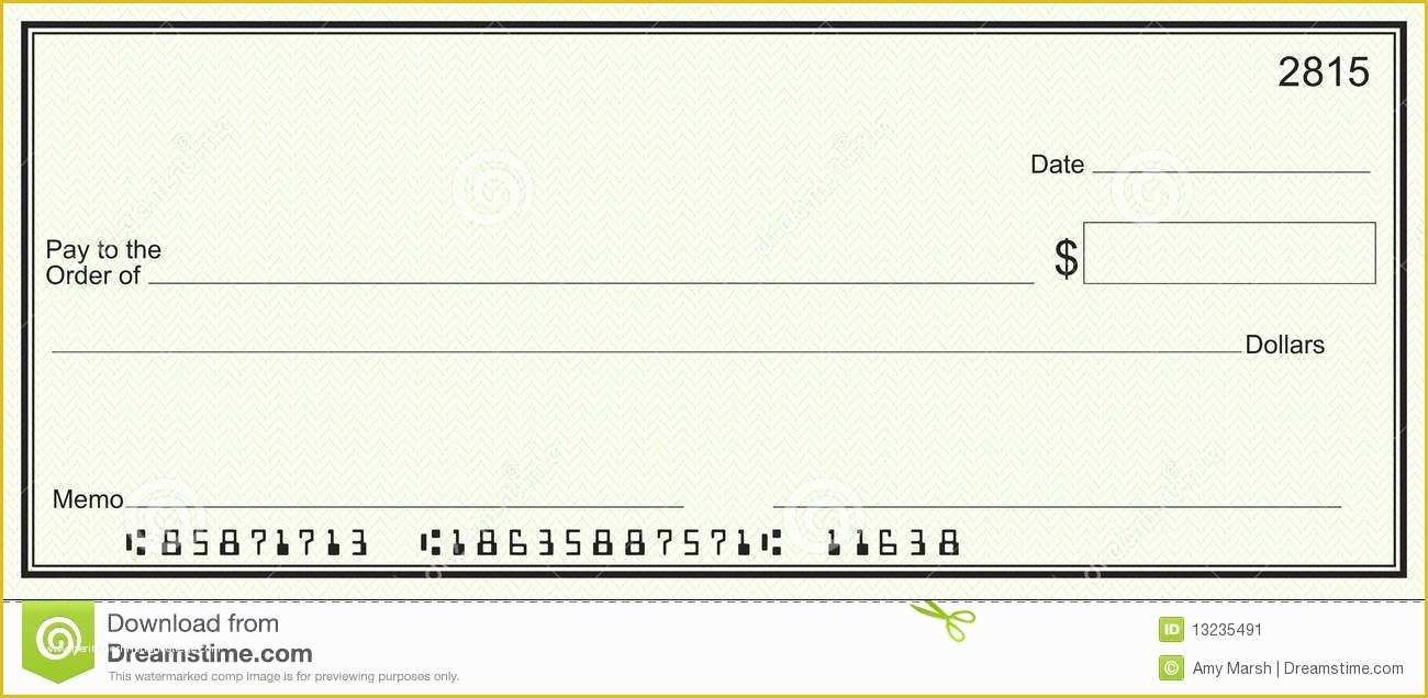 Free Blank Business Check Template Of Blank Check Template