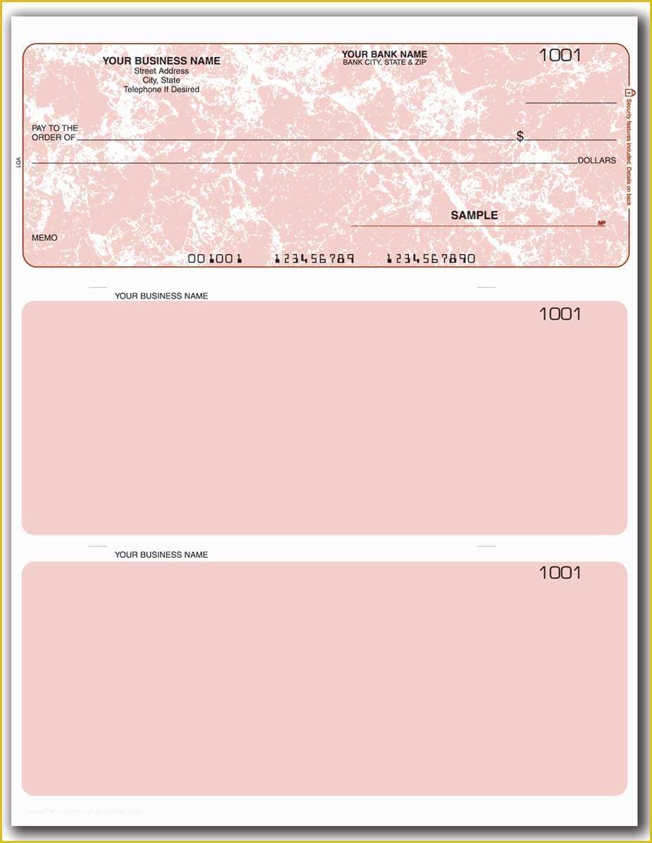 Free Blank Business Check Template Of Quicken Quickbooks Laser Checks Style Lqal