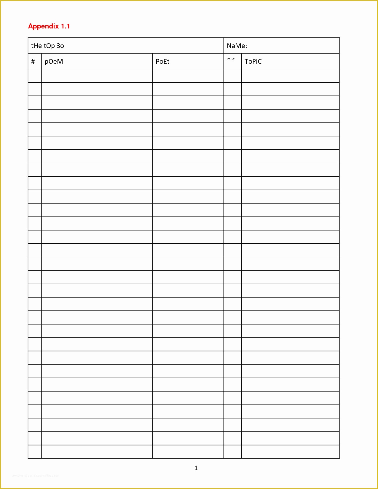 Printable Blank 2 Column Table Printable Word Searches