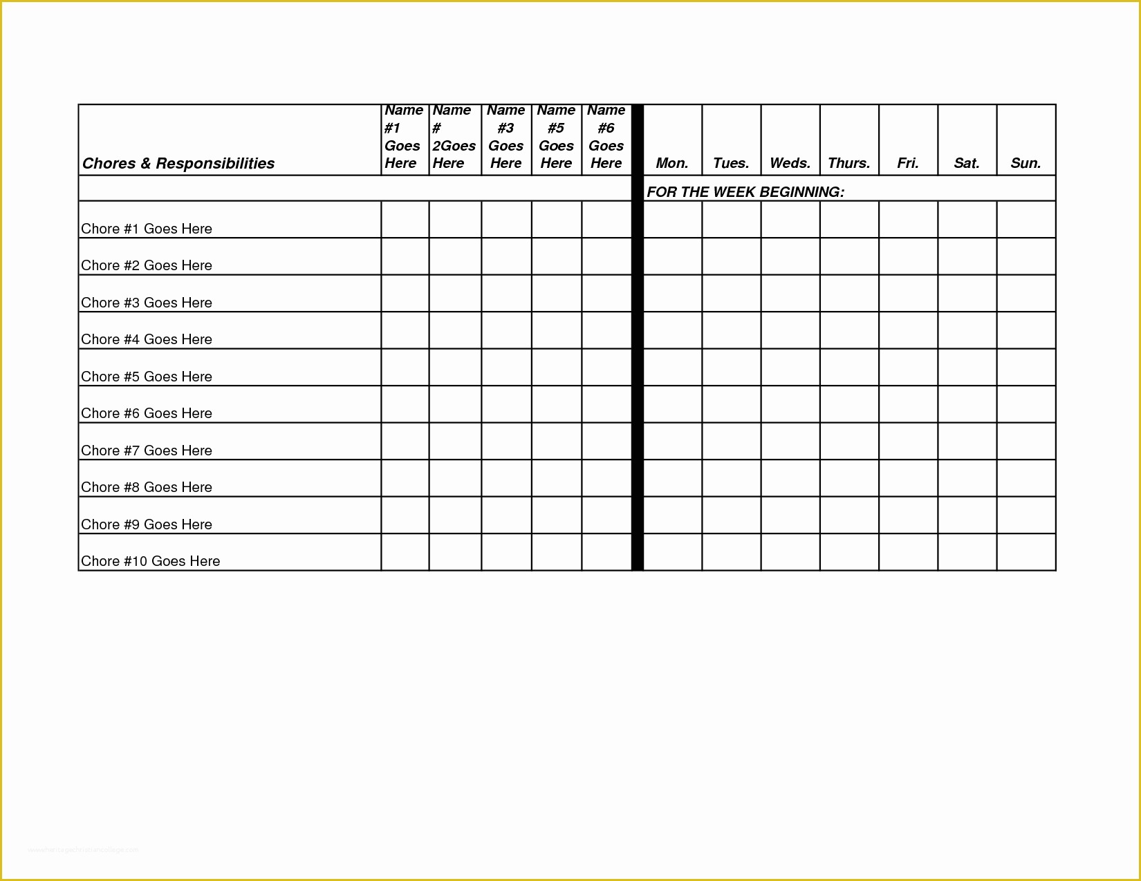 Free Blank Chart Templates Of Free Printable Blank Charts