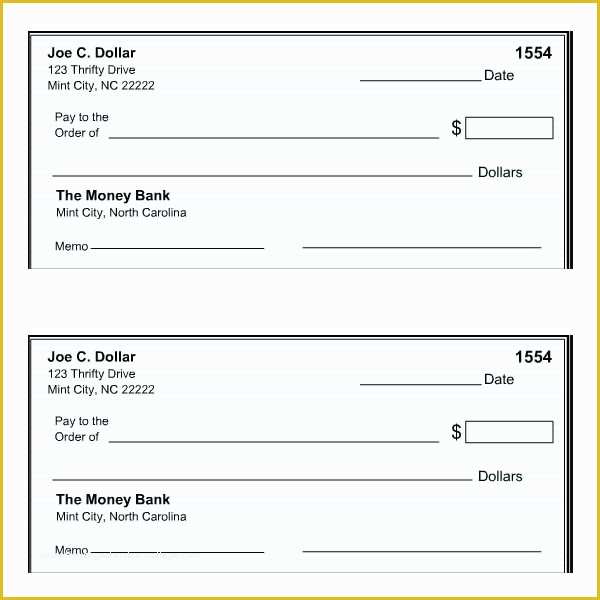 Free Blank Check Template Of 43 Cheque Templates Free Word Excel Psd Pdf formats