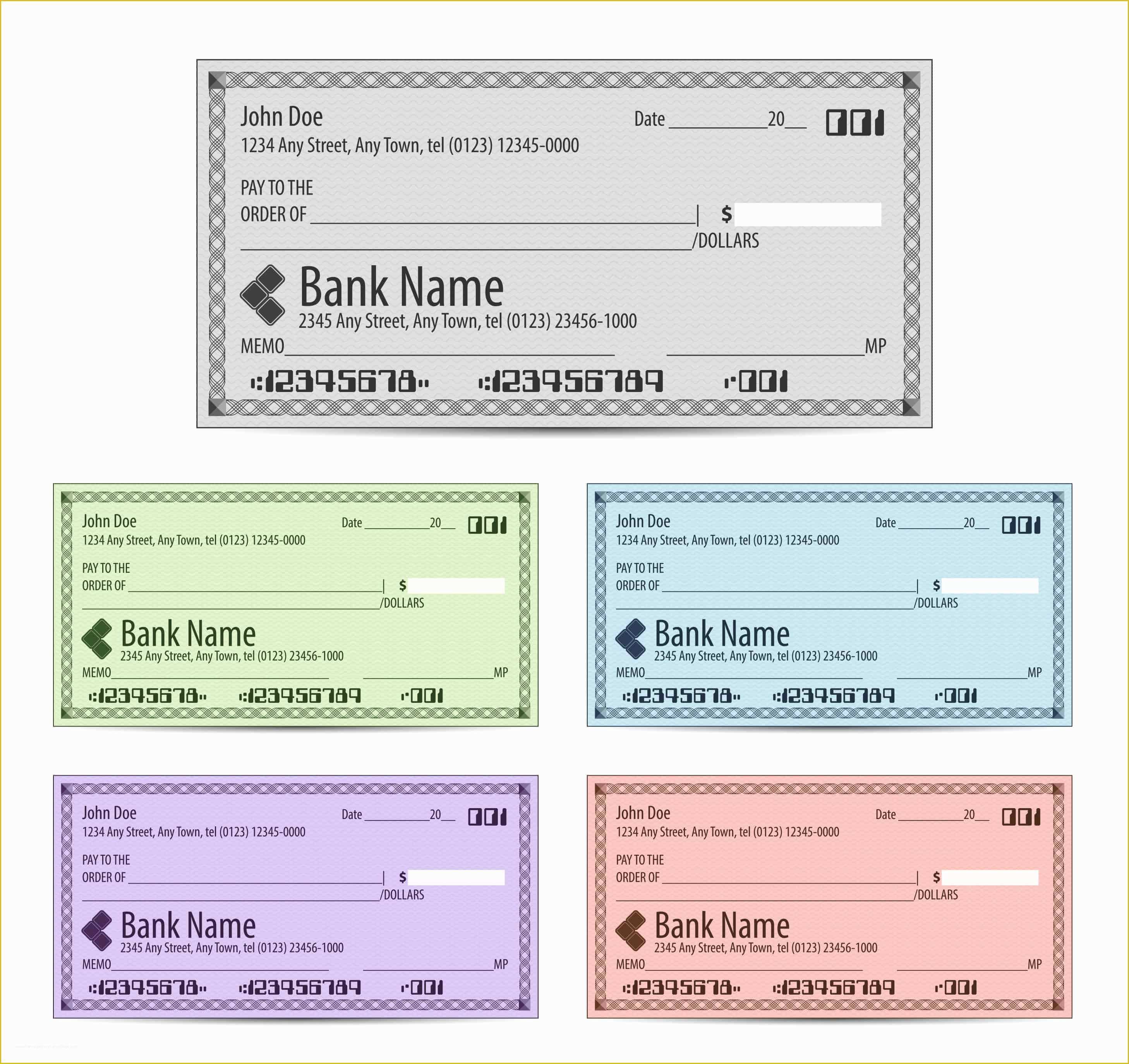 Free Blank Check Template Of Big Check & Giant Check Printing