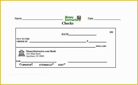 Free Blank Check Template Of Blank Check Template – 30 Free Word Psd Pdf &amp; Vector