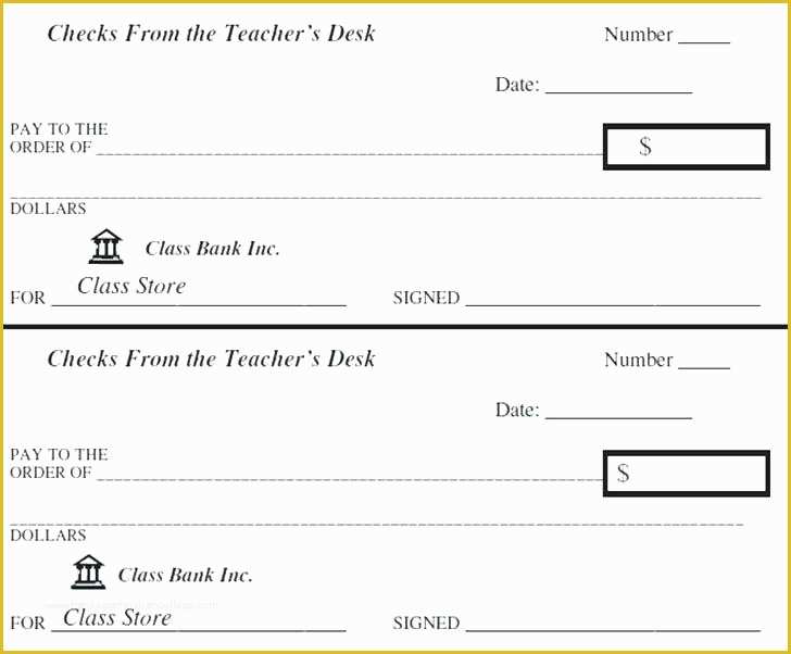 Free Blank Check Template Of Dummy Check Template Free Printable Checks Template Check