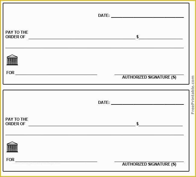 Free Blank Check Template Pdf Of 6 Best Of Printable Blank Checks Free Printable