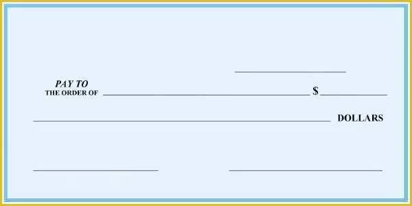 Big Check Template Free Download