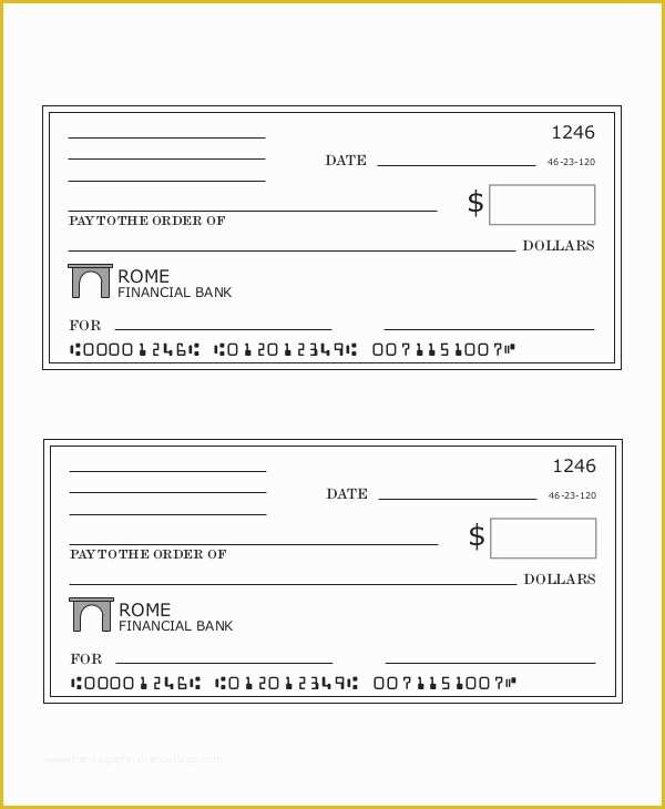 Free Blank Check Template Pdf Of Blank Check Template 7 Free Pdf Documents Download