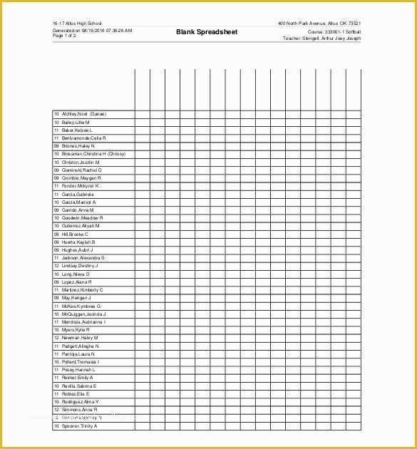 Free Blank Excel Spreadsheet Templates Of 13 Blank Spreadsheet Templates Pdf Doc