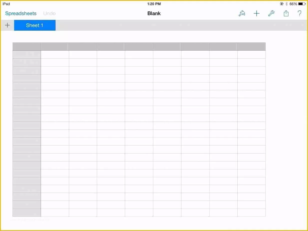 Free Blank Excel Spreadsheet Templates