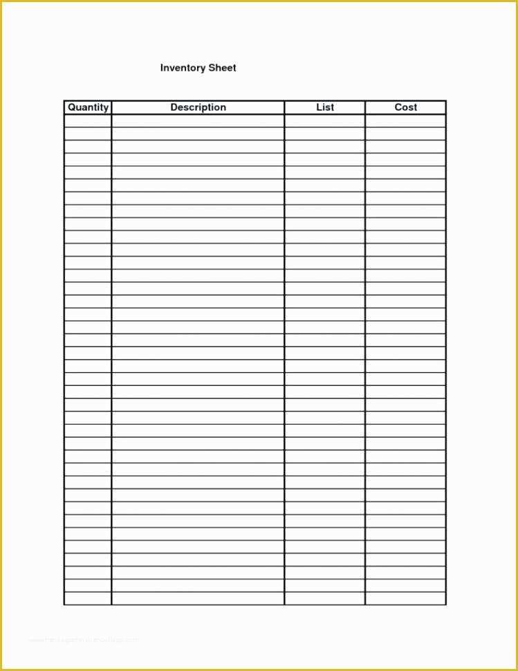 Printable Free Blank Excel Spreadsheet Templates
