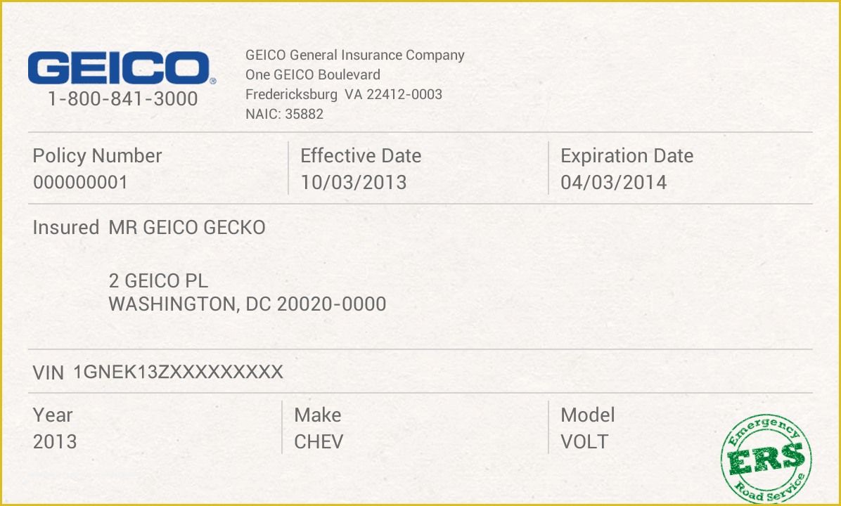 Free Blank Insurance Card Template Of Auto Insurance Card Template ...