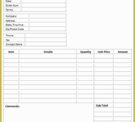 Free Blank Invoice Template Excel Of 100 Free Invoice Templates Word Excel Pdf formats