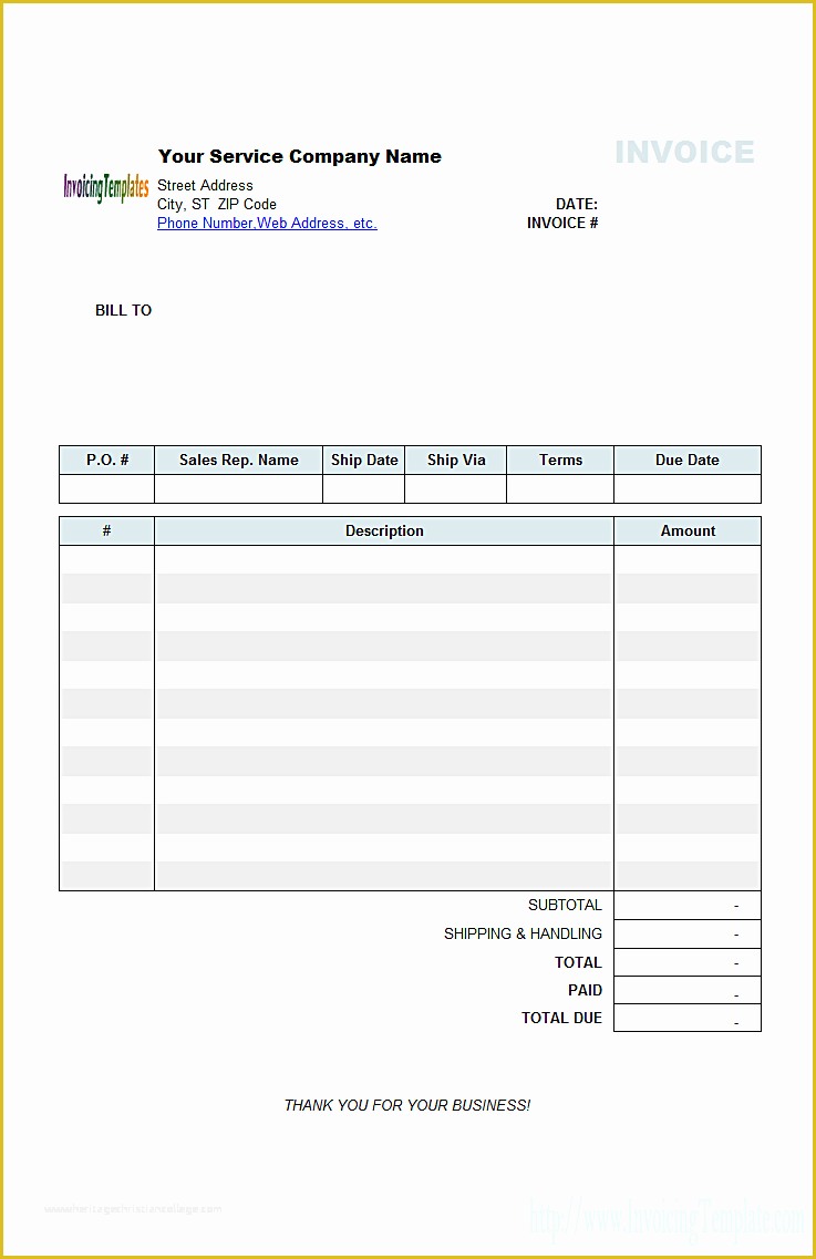 Free Blank Invoice Template Excel Of Blank Invoices to Print Mughals