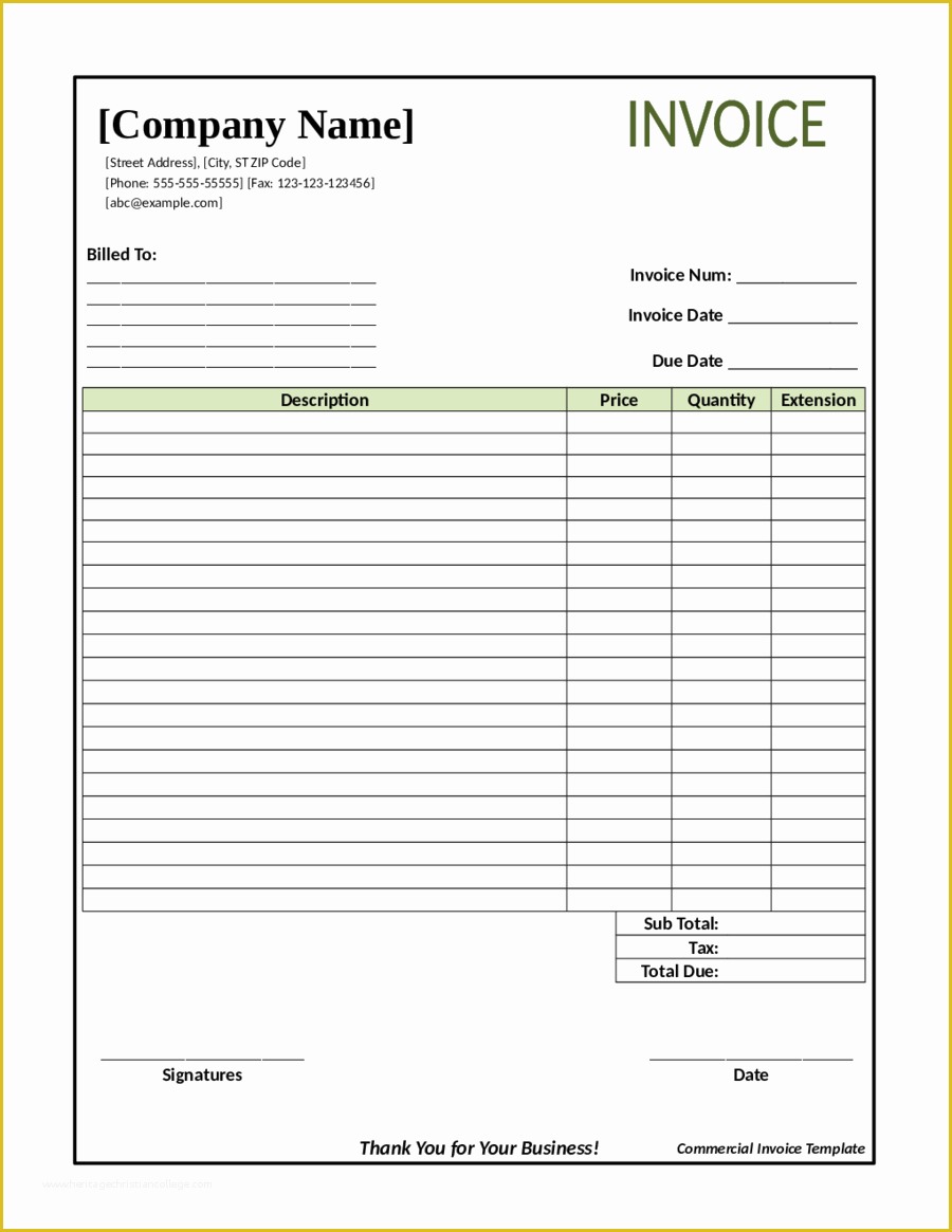 Free Blank Invoice Template Excel Of Invoice Template Free Invoice Template Word Excel &amp; Pdf