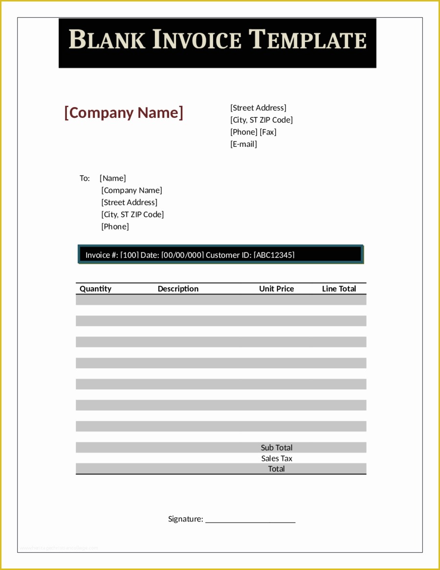 Free Blank Invoice Template Of 2019 Proforma Invoice Fillable Printable Pdf & forms