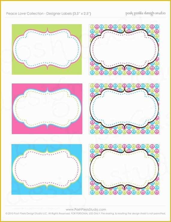 Free Blank Label Templates Of 10 Best Of Cute Label Templates Cute Printable