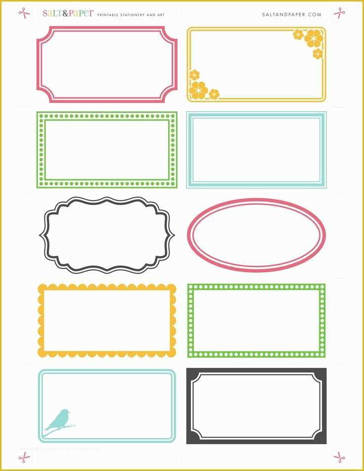 Free Blank Label Templates Of Color Print Can soup Blank Label Template