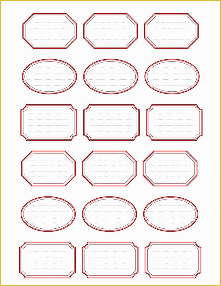 Free Blank Label Templates Of Etiquettes Imprimables