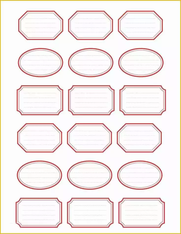 Free Blank Label Templates Of Etiquettes Imprimables