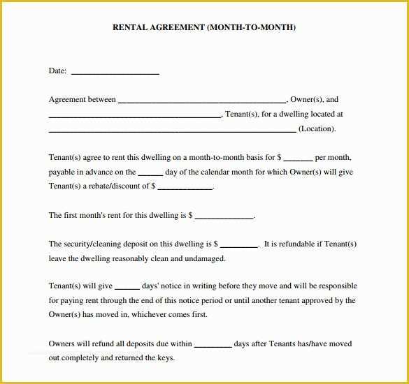 Free Blank Lease Agreement Template Of 9 Blank Rental Agreements to Download for Free