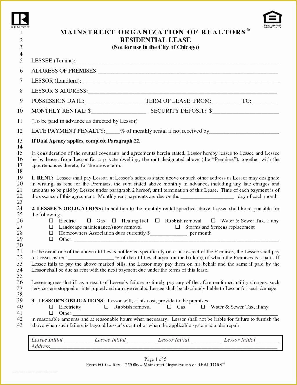 Free Blank Lease Agreement Template Of Appealing Residential Lease Agreement Template Sample with
