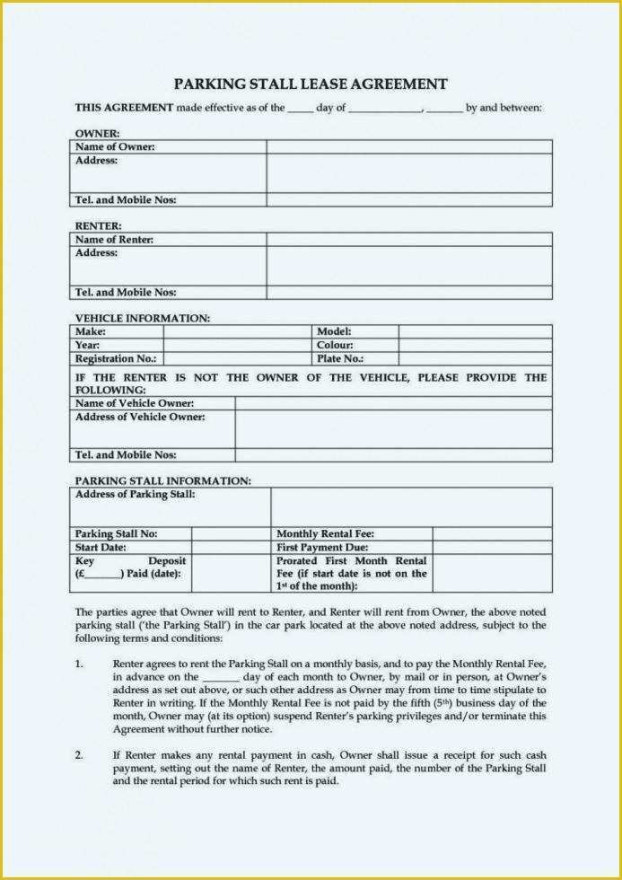 Free Blank Lease Agreement Template Of Blank Lease Agreement – Aoteamedia