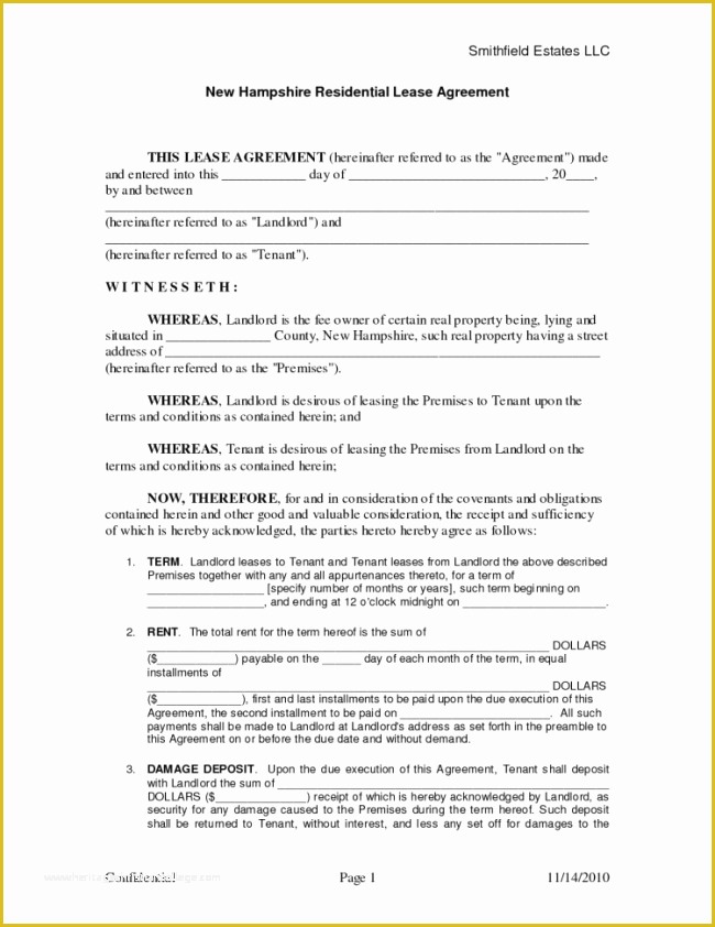 Free Blank Lease Agreement Template Of Impressive Blank Residential Lease Agreement Template