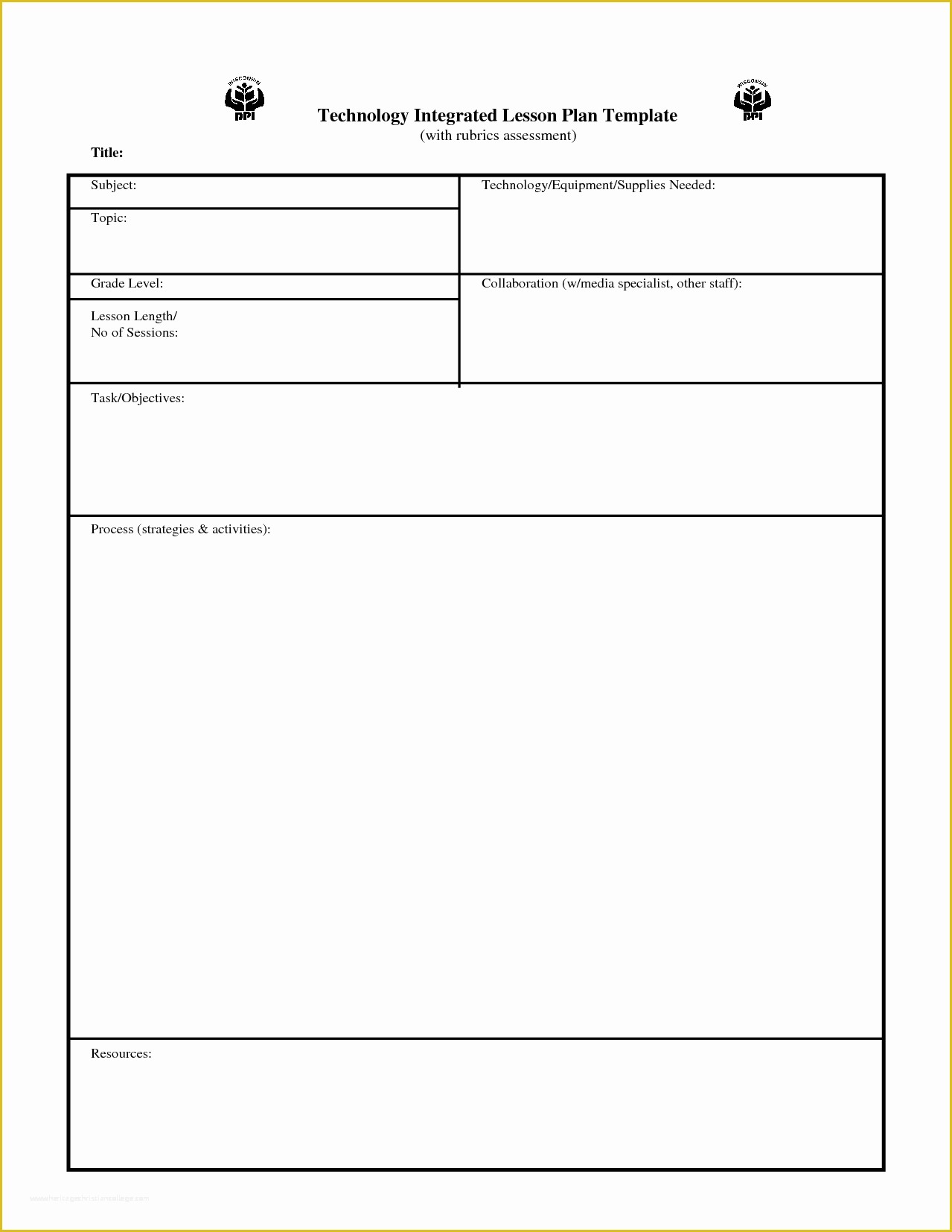 Free Blank Preschool Lesson Plan Templates Of 6 Simple Lesson Plan Template Bookletemplate