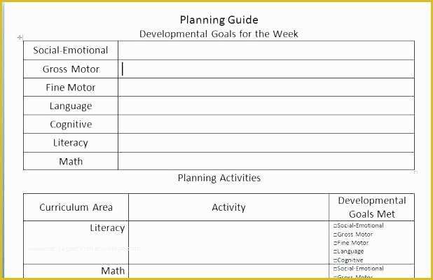 Free Blank Preschool Lesson Plan Templates Of Kindergarten Curriculum Template Blank Preschool Map