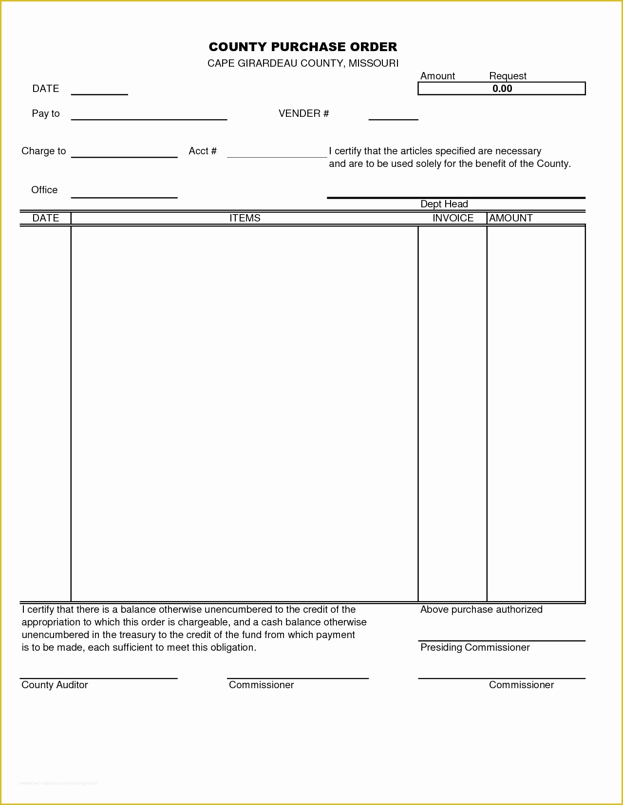 Free Blank Purchase order Template Of 5 Blank order form Template
