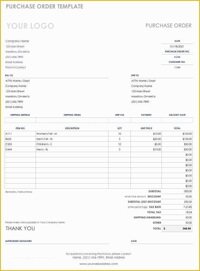 Free Blank Purchase order Template Of Free Purchase order Templates