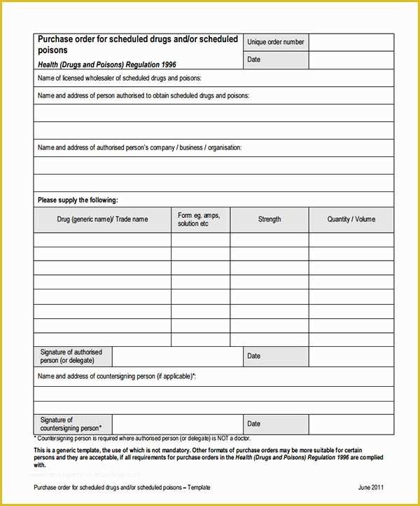 Free Blank Purchase order Template Of Purchase order Template 10 Download Free Documents In