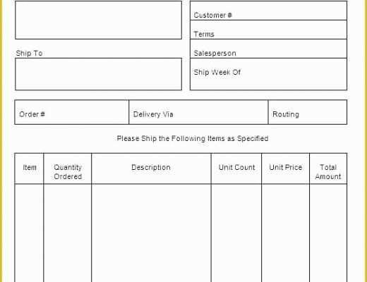 Free Blank Purchase order Template Of Word Purchase Blank Purchase order Template Free
