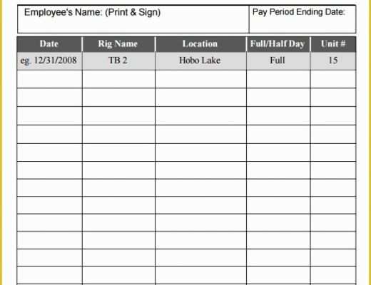 Free Blank Time Card Template Of Daily Timesheet Template 10 Free Download for Pdf Excel