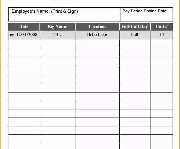 Free Blank Time Card Template Of Daily Timesheet Template 10 Free Download for Pdf Excel