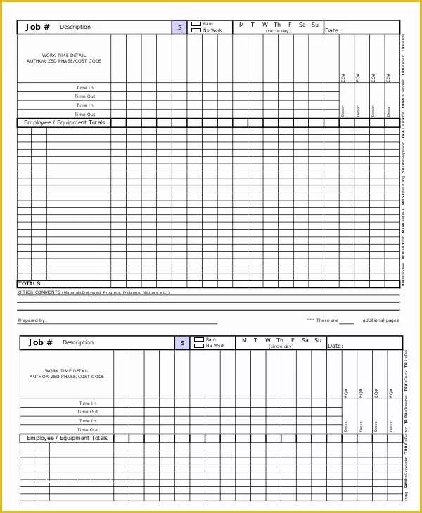 Free Blank Time Card Template Of Printable Time Card Template 12 Free Word Excel Pdf