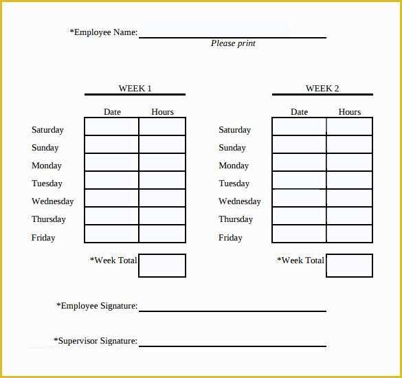 Free Blank Time Card Template Of Simple Timesheet Template Templates Station