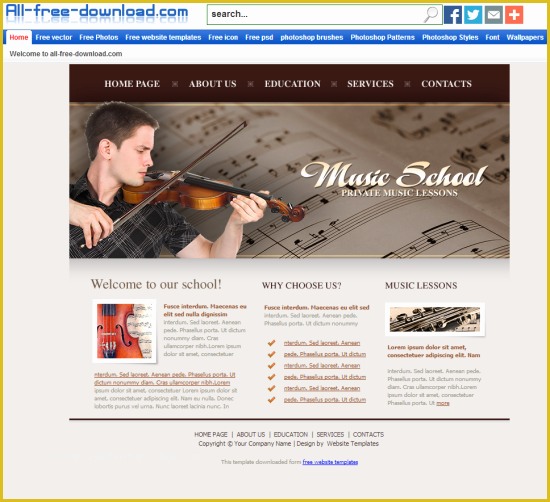 Free Blogger Music Templates Of 28 Blogger Templates Education [free] Xdesigns