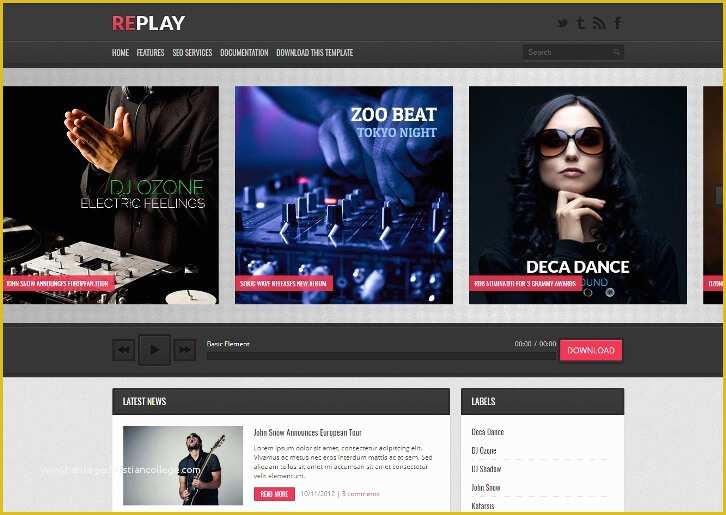 Free Blogger Music Templates Of 5 Free Music Blogger Templates Best and Responsive
