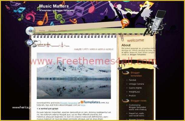 Free Blogger Music Templates Of Free Purple Black Blogger Music theme Download