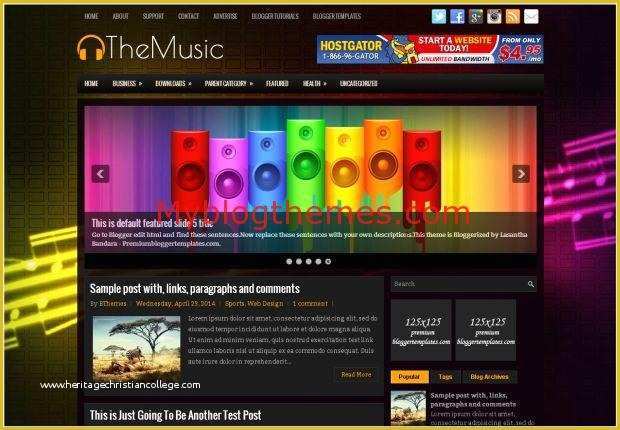 Free Blogger Music Templates Of Music Streaming Myblogthemes