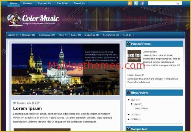 Free Blogger Music Templates Of Symphony Music Myblogthemes
