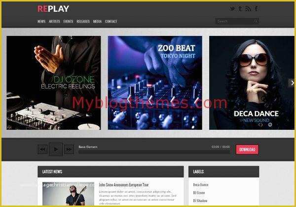 Free Blogger Music Templates Of Symphony Music Vintage Blogger Template Free