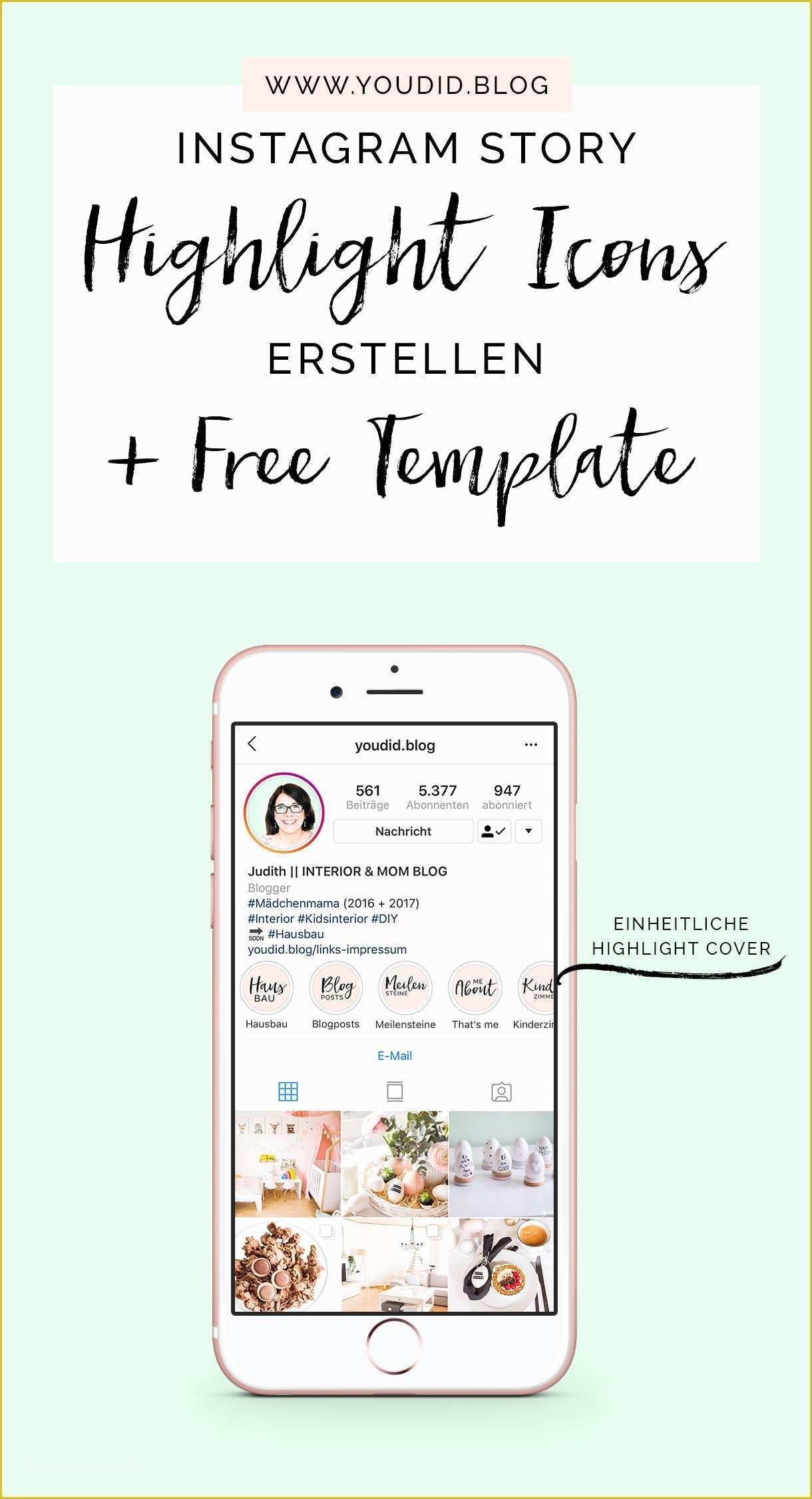 Free Blogger Template Maker Of Einheitliche Instagram Highlight Cover Erstellen Free