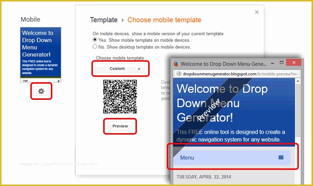 Free Blogger Template Maker Of How to Add A Mobile Responsive Drop Down Menu In Blogger