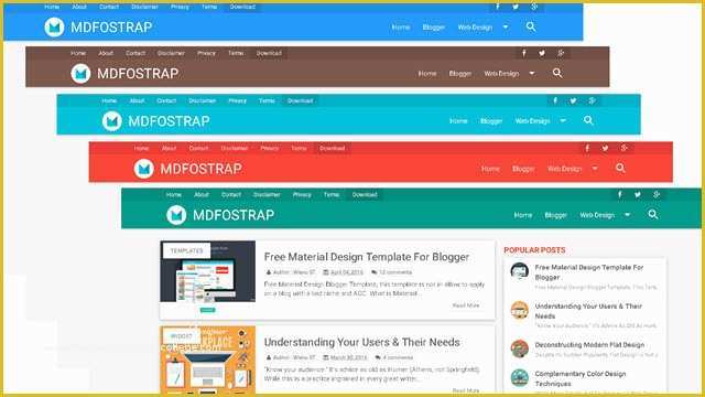 Free Blogger Templates 2016 Of Best Ever Material Design Blogger Templates 2018